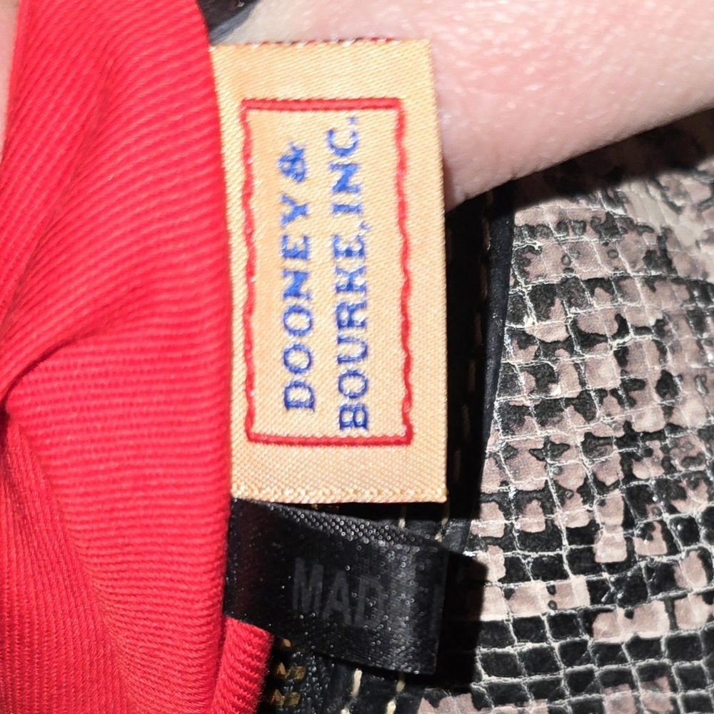 Dooney & Bourke Nikki Python-Embossed Leather Hob… - image 11